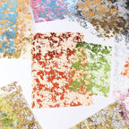 A5 & A4 Size Colorful Foil Textured Fabric Art Paper Scrapbooking Decorative, 20 Sheets Sparkle Metallic Lace Mesh for Crafts, Junk Journaling Supplies, Card Making, Collage