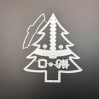Festivals Metal Cutting Die for Scrapbooking, Christmas Cut Stencils for DIY Scrapbook Photo Album Decorative Paper Card, Card Making Supplies, Embossing (Christmas Tree 5.1 x 4.4 in)