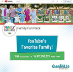 Giantville Giant Tumbling Timber Toy - Premium Pine Wood Life-Size Blocks Tower - Big Floor/Board Indoor/Outdoor Yard Game for Kids & Adults - 54-Blocks + Red Storage/Carry Bag - Grows Almost 4-Feet