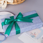 1 Inch Teal Solid Satin Ribbon, 50 Yards Craft Fabric Ribbon for Gift Wrapping Floral Bouquets Wedding Party Decoration