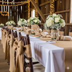 3 Pack - 90 feet Burlap Ribbon 5" x 10 Yards Natural Jute 5 Inch 30ft roll (Natural, 5 Inch X 10 Yards) Total 30 Yards