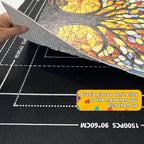 Napzy Puzzle Mat Rollup for Jigsaw Puzzles Storage Matt Roll Up Puzzle Board Saver with 8 Sorting Trays 1 Drawstring Bag Puzzle Table for Up to 1500 PCS