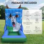 Inflatable Carnival Game with Built-in Blower, Portable Fun Toss Game for Backyard, Outdoor Carnival & Party