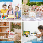 ESRICH Mini Canvases for Painting, 4x4In Canvas in Bulk 100 Pack, 2/5In Profile Small Square Canvas, Blank Canvases are Great for School Projects and Kids Birthday Parties, Home Decor Project.