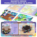 3 in 1 Toddlers Animal Magnetic Jigsaw Puzzle, Travel Puzzles for Preschool Learning, Ages 3-8 (Animal Forest)