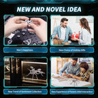 3D Puzzles for Adults, Metal Model Kit Wasp Mechanical Puzzle for Adults/Teens, DIY Creative Craft Gifts Kits Difficult Assembled 3D Puzzle for Family Time, Home Decor (Rosegold)