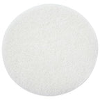 White Buffing and Polishing Pad with Hook and Loop Back | Apply Hard Wax Oils and Stain (20, 3 inch)