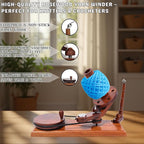 Bhartiya Handicrafts Rosewood Yarn Winder | Large Capacity 10 oz Wooden Yarn Winder for Knitting, Crocheting and Weaving | Table Top Wood Yarn Swift and Ball Winder