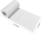 KING MOUNTAIN 100% Cotton Fabric Iron-on Repair Patch, Inside&Outside Clothes Repair Patch, 3"x60" with Backing Glue Repair Decorative Patch kit (White)