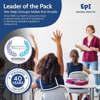 EPI Marble Hardcover Primary Ruled Composition Notebook | 200 Pages (100 Sheets), 9.75 x 7.5 in, Sturdy Sewn Binding | School, Office, Journaling, Notes - 4 Pack