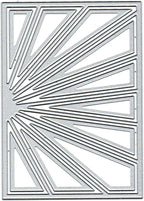 Mvchifay Cutting Dies for Card Making Metal Die-Cuts Scrapbooking Tool Hollow Frame DIY Craft Punch Template Embossing for Paper Album Decor (Sun Frame-14x10cm)