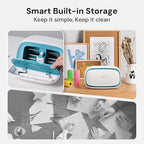 Likcut Vinyl Cutter Machine, Smart Sticker Maker Glee S501 for DIY Joy, Portable Cutting Tool for Crafting Beginner, Compact Design for Home & School Craft Projects, DIY Home Decor, Blue