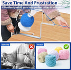 Large Capacity Yarn Winder, 15 oz Metal Ball Spinner for Crocheting & Knitting, Sturdy & Smooth for Easy Yarn Winding, Ideal for Knitting Enthusiasts