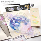 ARTEZA Watercolor Paint Set, 12 Metallic Watercolor Paints, Glitter Watercolor Paint in Half Pans, Travel Watercolor Set