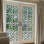 DKTIE Window Privacy Film Frosted Glass Static Cling UV Sun Blocking Heat Control Window Tint Day and Night Insulation Home Bathroom Door Decorative (S166, 23.6'' x 118.1'')