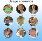 CHGCRAFT Lattice Pattern Polymer Clay Texture Sheets Geometric Flowers Silicone Texture Stamp Clay Texture Mat Modeling Pattern Pad Sheets for Jewelry and Earrings Tools, 5.5x5.5 inch