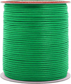 Mandala Crafts 2mm 109 Yards Kelly Green Cotton Waxed Cord for Jewelry Making Bracelet Cord Waxed String - Beading String Thread Jewelry Cords for Necklaces String