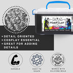 Pixiss Foam Clay (1500g, Black + White)