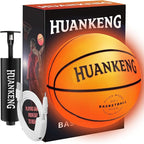 Upgrade Rechargeable Glow in The Dark Ball Toys Birthday Gifts for 6 7 8 9 10 11 12 13 14 15 Year Old Boys, Sports and Outdoors Light Up Ball Games for Teen, Kids Boys Toy Stuff Ages 6-15