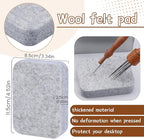 SOCNITC Needle Felting Tools, Needle Felting Kit, 4.5"x3.5" Needle Felting Pad, Wooden Handle Scissor for Beginner & Professional DIY