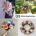 12 Rolls 1/2 Inch 30 Yard Green Floral Tape for Bouquet Stem Wrapping - Adhesive, Waterproof and Flexible (Olive Green+Dark Green)