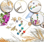 100pcs 18K Gold Filled Ball Pins Non Tarnish Craft Earring Bracelet Jewelry Making Accessories Supplies (50mm (1.96in), Gold-Ball Pin)