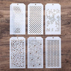 DIY Decorative Stencil Template for Scrapbooking Painting on Wall Furniture Crafts, Set of 6 (Polka Dot)