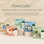 Lifelines FlowCrafts, Paper Flower Bouquet - Create a 5-Flower Bouquet with 80+ Petals, 2 Leafy Sprigs & Elegant Vase - Sensory Arts & Crafts Kit for Teens & Adults - Paper Decorations