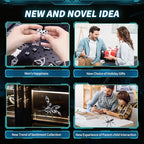 3D Puzzles for Adults, Metal Model Kit Wasp Mechanical Puzzle for Adults/Teens, DIY Creative Craft Gifts Kits Difficult Assembled 3D Puzzle for Family Time, Home Decor (Black)