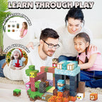 JIMI Magnetic Blocks Building Toys, 150pcs Magnetic Blocks Set STEM Construction Toys for Kids Age 3-8, 1 inch Magnet Blocks Montessori Sensory Stacking Toys Christmas Birthday Present for Boys Girls