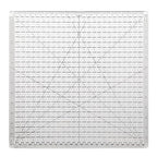 Quilting Ruler, 12.5 x 12.5 Inches, Slotted Design for Precise Fabric Cutting