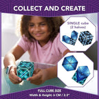 Duomoto Magnetic Transforming Cube - Shape Shifting Double Creativity Puzzle w/ 96 Rare Earth Magnets - Transforms Into Over 100 Shapes - by Fun in Motion Toys - Creators of Shashibo & Cubendi