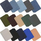 Tatuo 30 Pieces Iron on Patches for Clothing Repair Fabric Patches Iron on for Denim Jean Repair Decorating Kit Canvas Fabric for Puffer Down Jacket(Classic Colors)