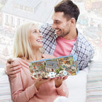 MOMIBOOK Puzzles for Adults 1000 Piece Jigsaw Puzzles of Let's Go! Set Sail, Painting Image Difficult Challenging Hard Impossible Puzzle, Cute Funny Toys & Games Christmas Birthday Gifts