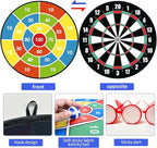 29 Inches Dart Board for Kids，Kids Large Dart Board with Sticky Balls and Darts，Indoor/Outdoor Sport Party Fun Games Toys Birthday Gifts for 3 4 5 6 7 8 9 10 11 12+Year Old Boys Girl
