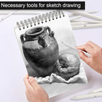 FEBSNOW 12 Pcs Blending Stump and Tortillions, Paper Art Blenders, Art Pencils, Drawing Pencils for Artists Student Sketch Drawing Tools, Drawing Supplies