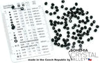 100pcs Faceted Fire Polished Pressed Czech Glass Beads 4mm (0.16in), Jet Black 23980