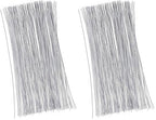 Juvale 300 Pieces White Floral Wire Stems - 22 Gauge, 16 in Length - Flower Wire for Crafts (Pack of 2)