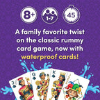 PlayMonster Five Crowns Waterproof Cards Games – Pool, Summer Toys, Pool Games, Family Game Night, The Game isn’t Over Until The Kings Go Wild!, 5 Suited Rummy Style Card Game, Ages 8+