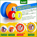 DEART 6Pcs Colored Masking Tape, Extra Long 1008 Feet or 360 Feet x 1 Inch Painters Tape, Color Painter Tape for Arts & Crafts Labeling or Coding, Kids Art Supplies (2.5cm X 18m (1In X 20Yards))