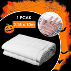 Boao Halloween Cheese cloth 85 x 394 Inch White Cheesecloth Roll for Crafts Large Cotton Muslin Gauze Fabric for Halloween Outdoor & Indoor Spooky Decoration