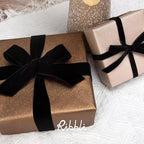 Ribbli Polyester Black Velvet Ribbon,1Inch,10-Yard Spool,Use for Choker,Gift Wrapping,Floral Bouquets, Boutonnieres