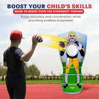 Inflatable Football Target - Double-Sided Toss Training Game with Mini Footballs - Fun Kids Throwing Football Games for Indoors, Outdoors, Birthdays, Camping, Beach - 65 Inch