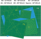 WORKLION Full 9" x 12" Art Self Healing PVC Cutting Mat, Double Sided, Gridded Rotary Cutting Board for Craft, Fabric, Quilting, Sewing, Scrapbooking Project (3 Pack)…