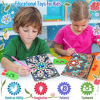 Micaracy Craft Kits for Kids Age 6-8-9-10, Presents for 5 7 11 12 Year Old Girls Notebook Diamond Art Painting Kit Arts and Crafts for Kids Toys for 5-10 Year Old Girl Gifts Diary (2 pcs)