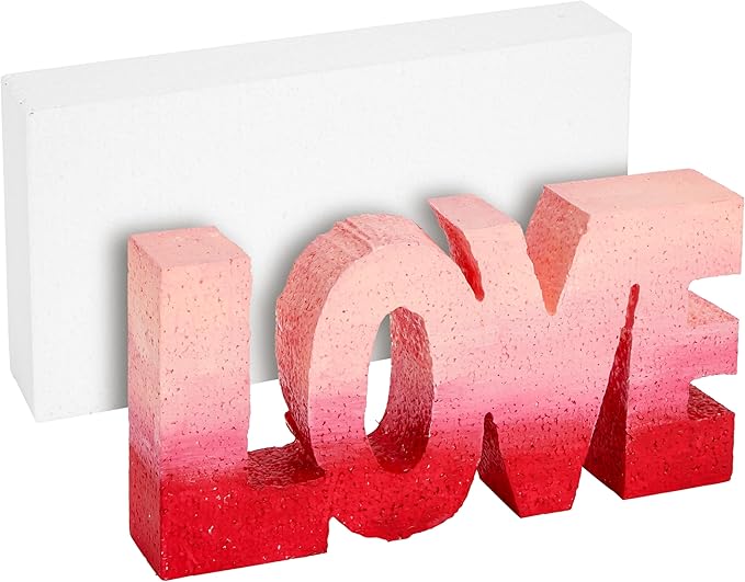 Juvale Smooth Foam Craft Blocks for DIY Craft & Floral Arrangement - Foam Carving Blocks - 12 x 6 x 2 In, White, 6 Pack