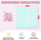 Joycat Pastel Glow in The Dark Origami Paper - 50 Sheets 6x6 Inches - Soft Luminous Sheets for Kids & Creative Projects, Ideal for Scrapbooking, Card Making and DIY Crafts