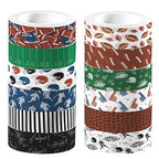 Adirasenotek 12 Rolls Sports Washi Tape,Rugby Football Washi Tape Set Decorative Paper Stickers Decorative Tape, DIY Craft Scrapbook Art Crafts Wrapping Decor for Gifts Wrapping