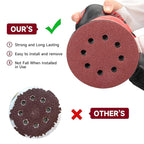 100 PCS 5 Inch Sanding Discs 240 Grit, Round Hook and Loop Sandpaper for Random Orbital Sander