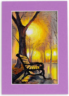 6x8 Mat for 8x10 Frame - Precut Mat Board Acid-Free Show Kit with Backing Board, and Clear Bags Dark Purple 6x8 Photo Matte Made to Fit a 8x10 Picture Frame Matboard for Framing, Pack of 100 Mats